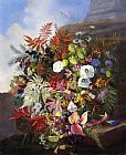 Adelheid Dietrich Canvas Paintings - Autumn Still Life with Blackberries